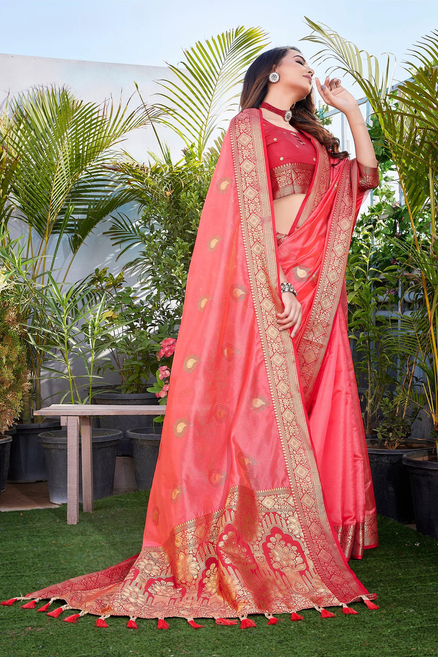 Exquisite Khicha Silk Saree with Pure Zari Weaving