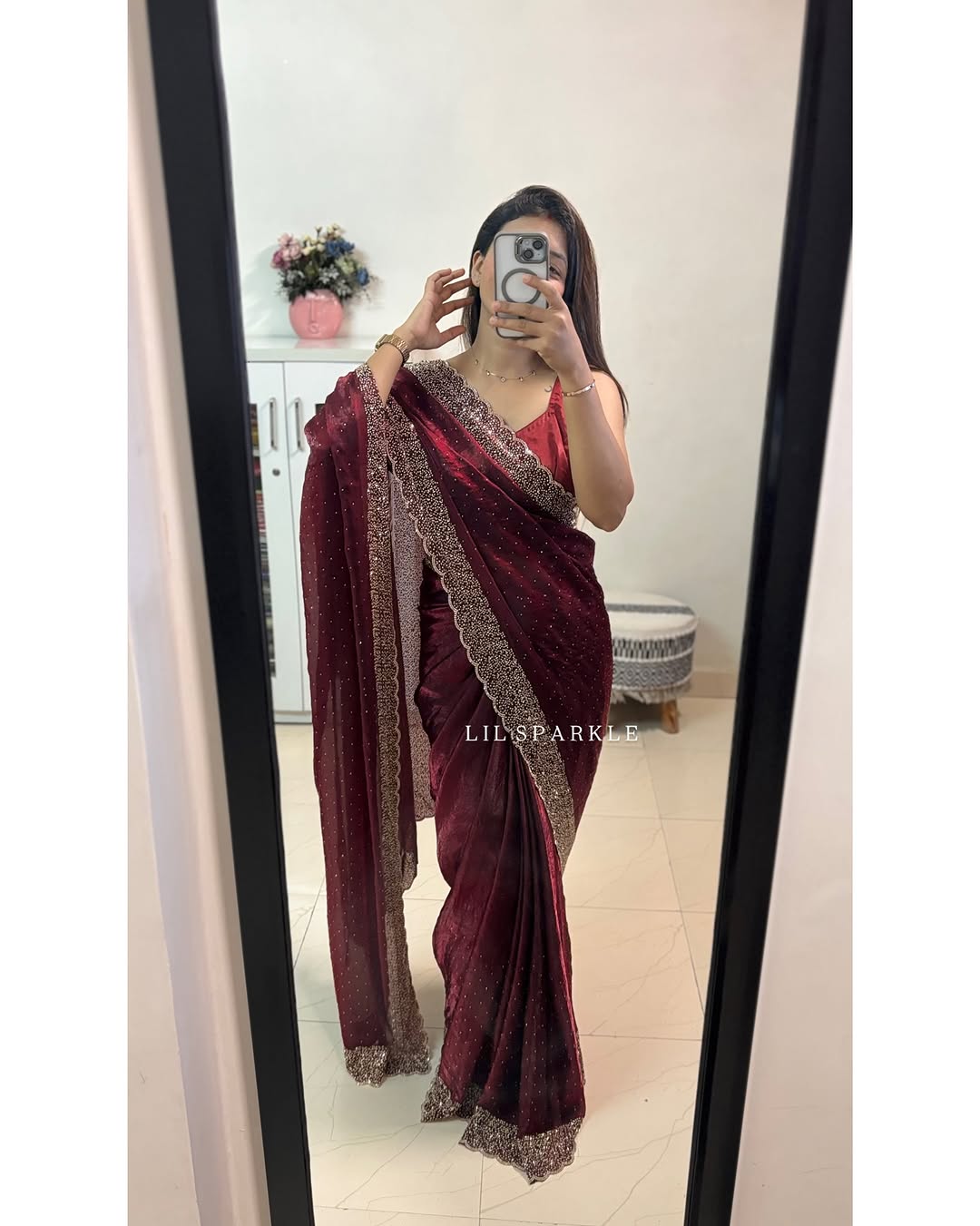 Trending Designer Diamond Work Saree Collection