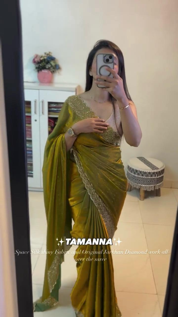 Trending Designer Diamond Work Saree Collection