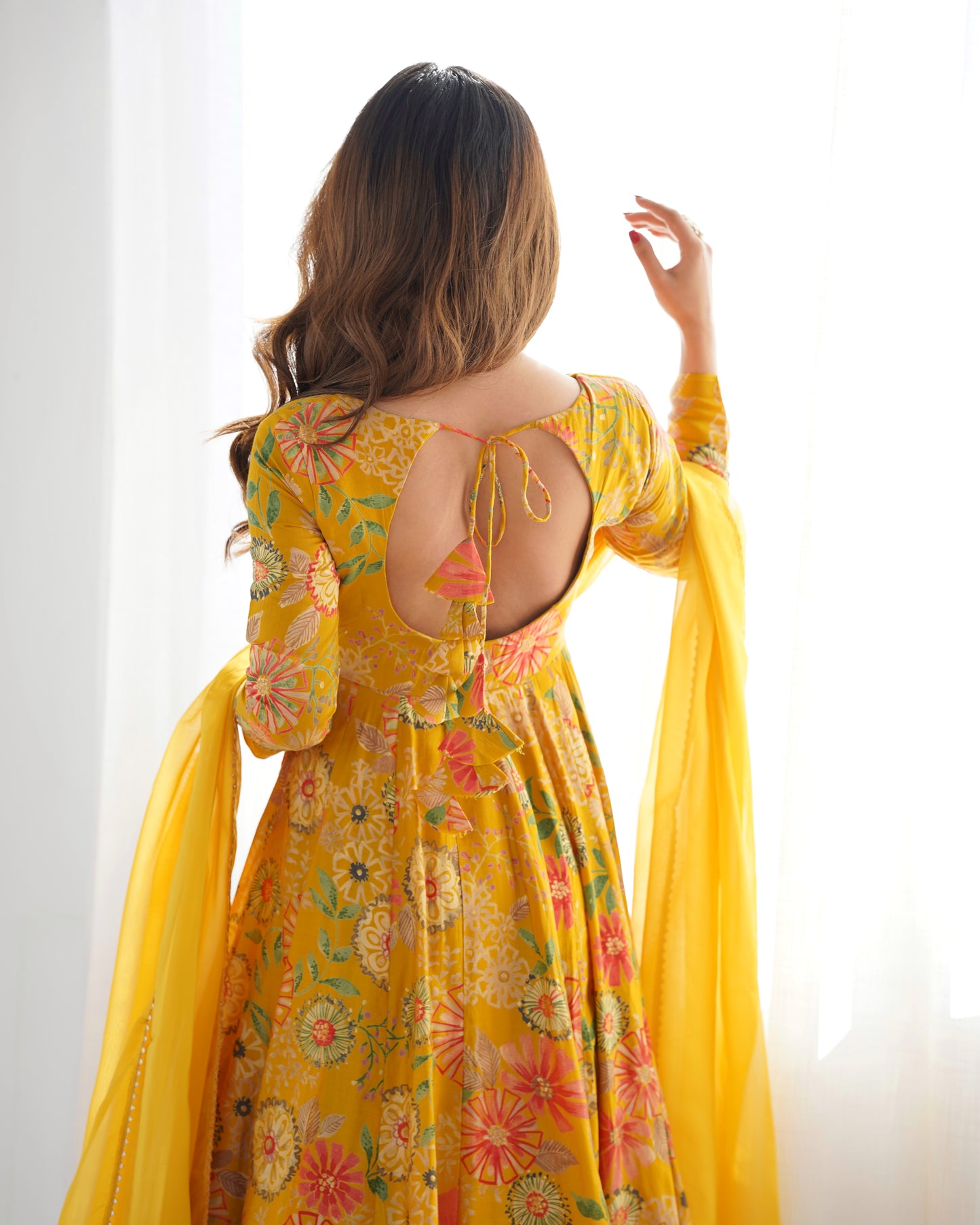 Pure Romansilk Chanderi Kediya Kurta Set