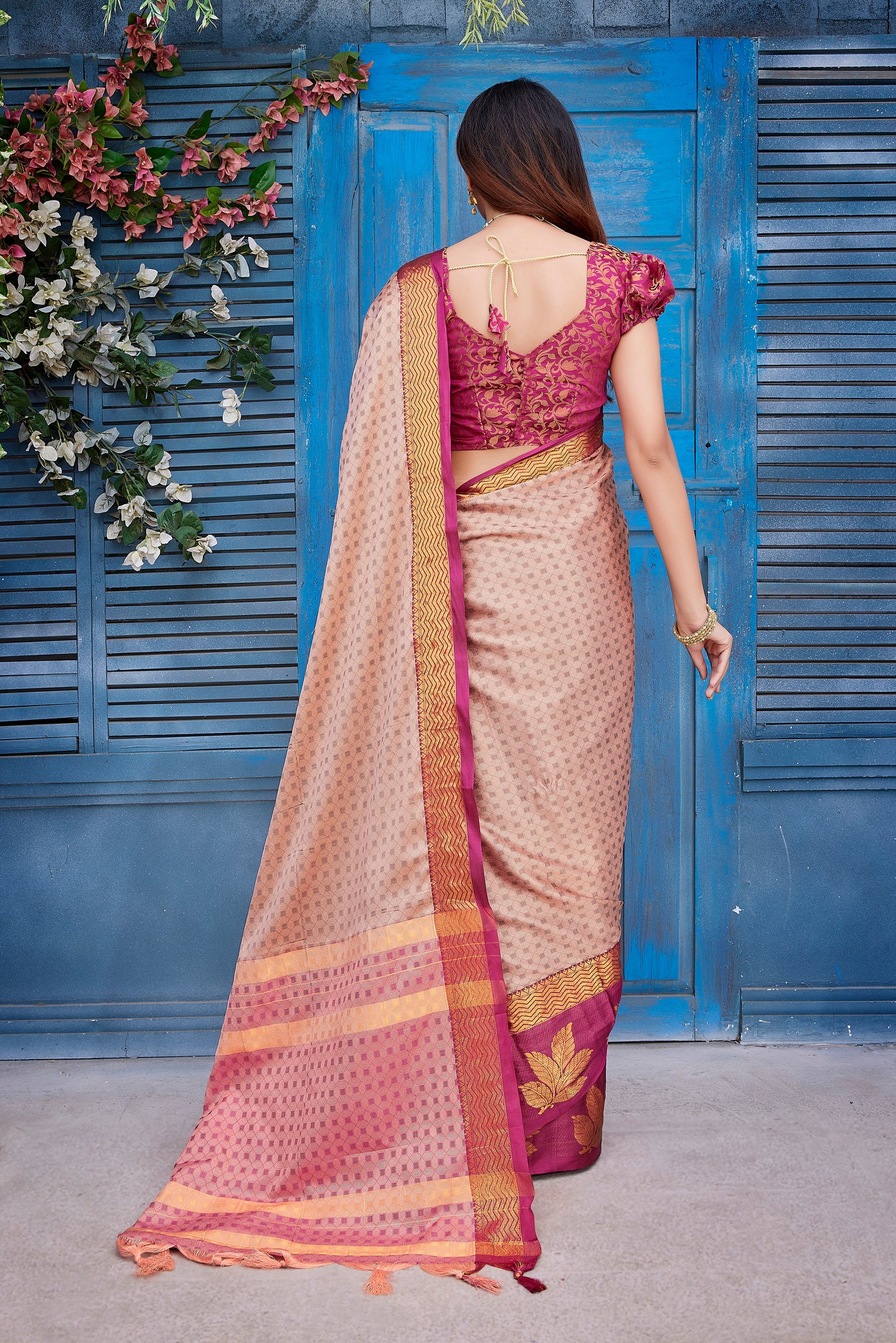 Exclusive Jacquard Weaving Work - Aura Silk