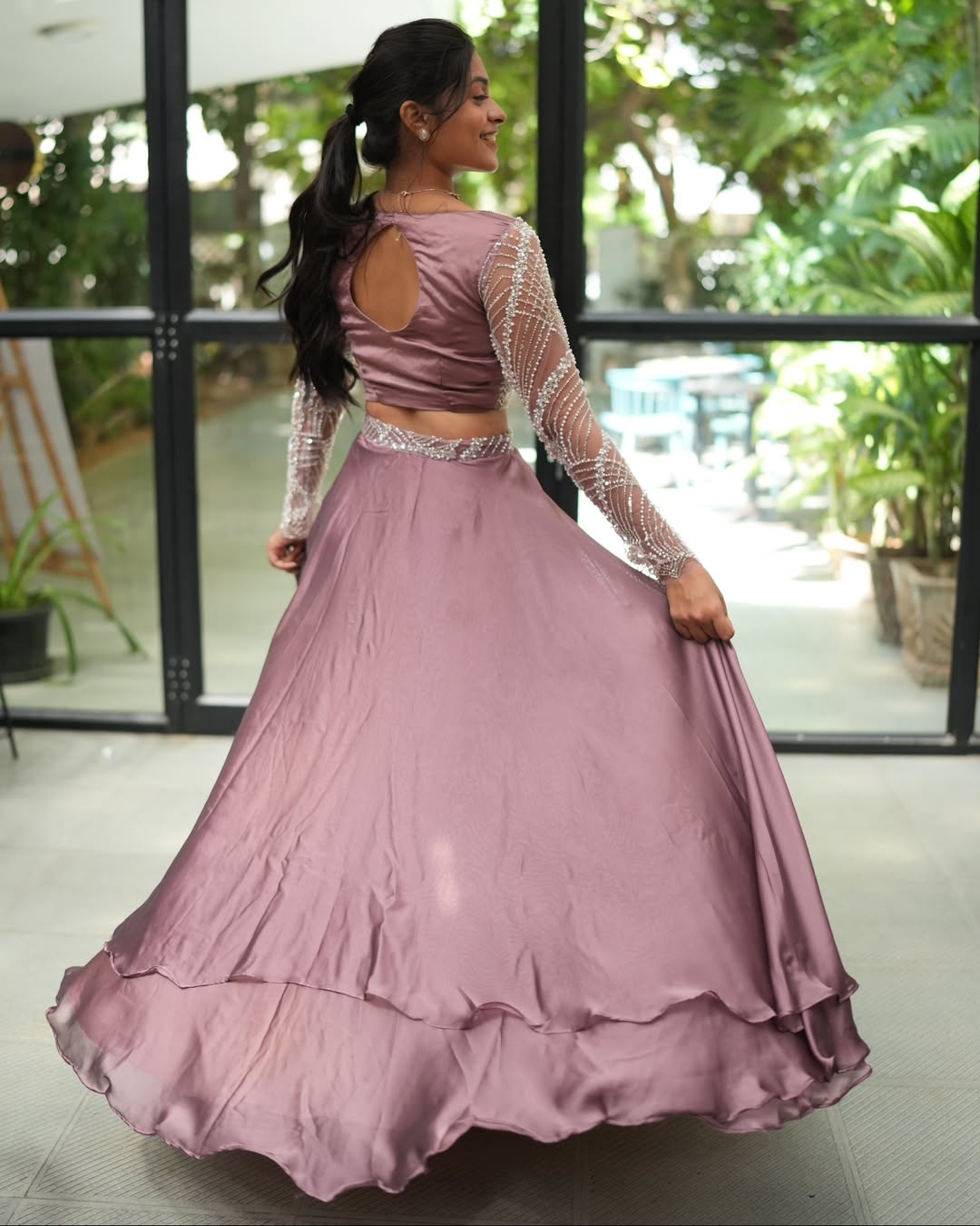 Handcrafted Ruffle Lehenga Choli