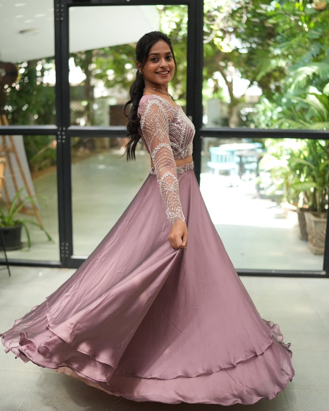 Handcrafted Ruffle Lehenga Choli