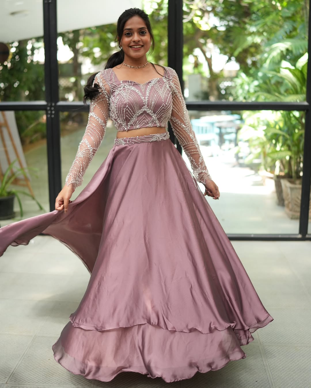 Handcrafted Ruffle Lehenga Choli