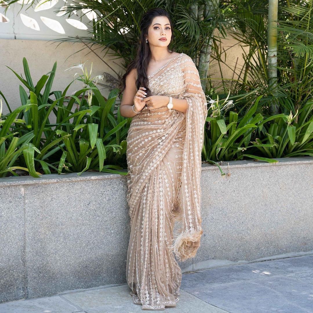 Summer special sequins saree collection