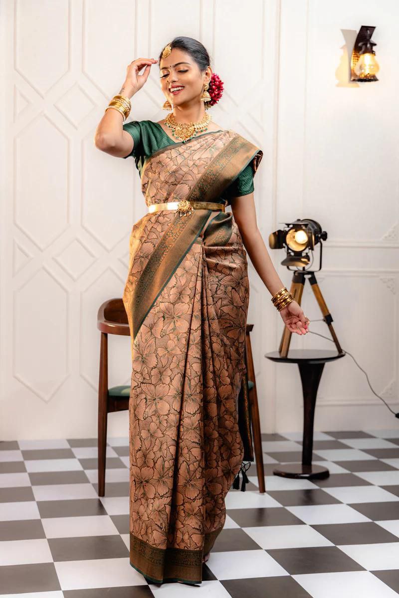 "Discover Elegance with NILORMY's Banarasi Soft Silk Saree"