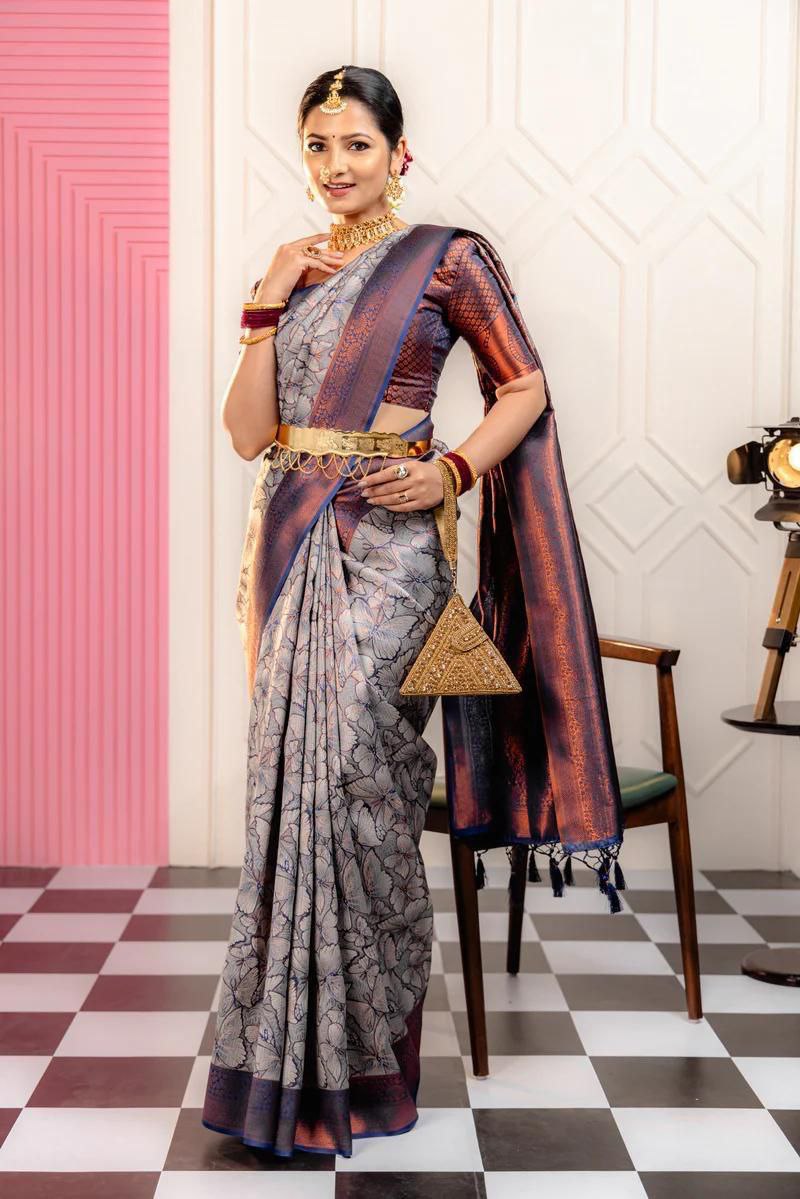 "Discover Elegance with NILORMY's Banarasi Soft Silk Saree"