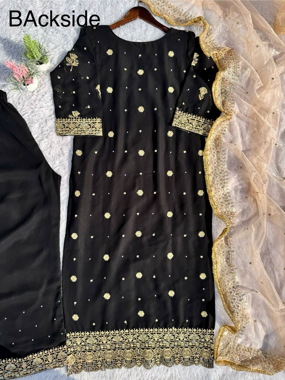 Desirable Fancy Faux Georgette Set