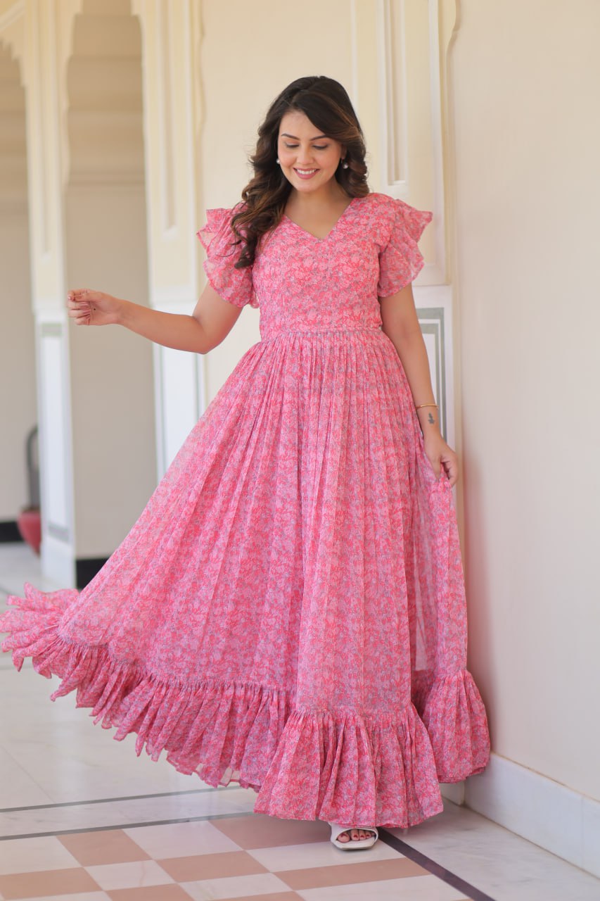 Desirable Women's Full Flaired Gown