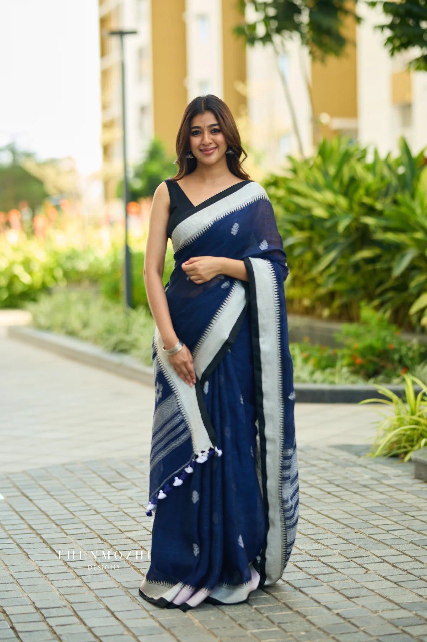 Soft Lilan Slab Saree with Rich Jacquard Work