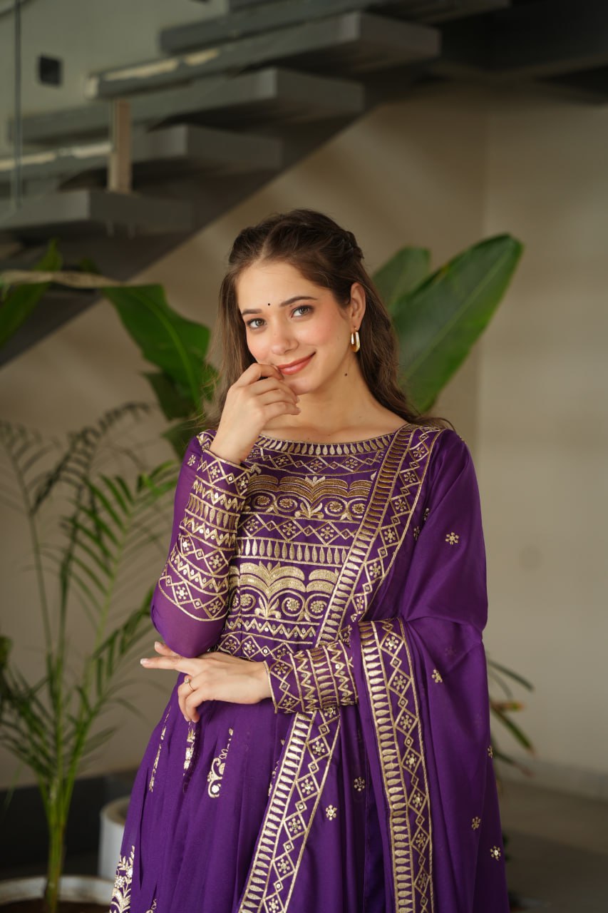 Premium Readymade Gown with Dupatta