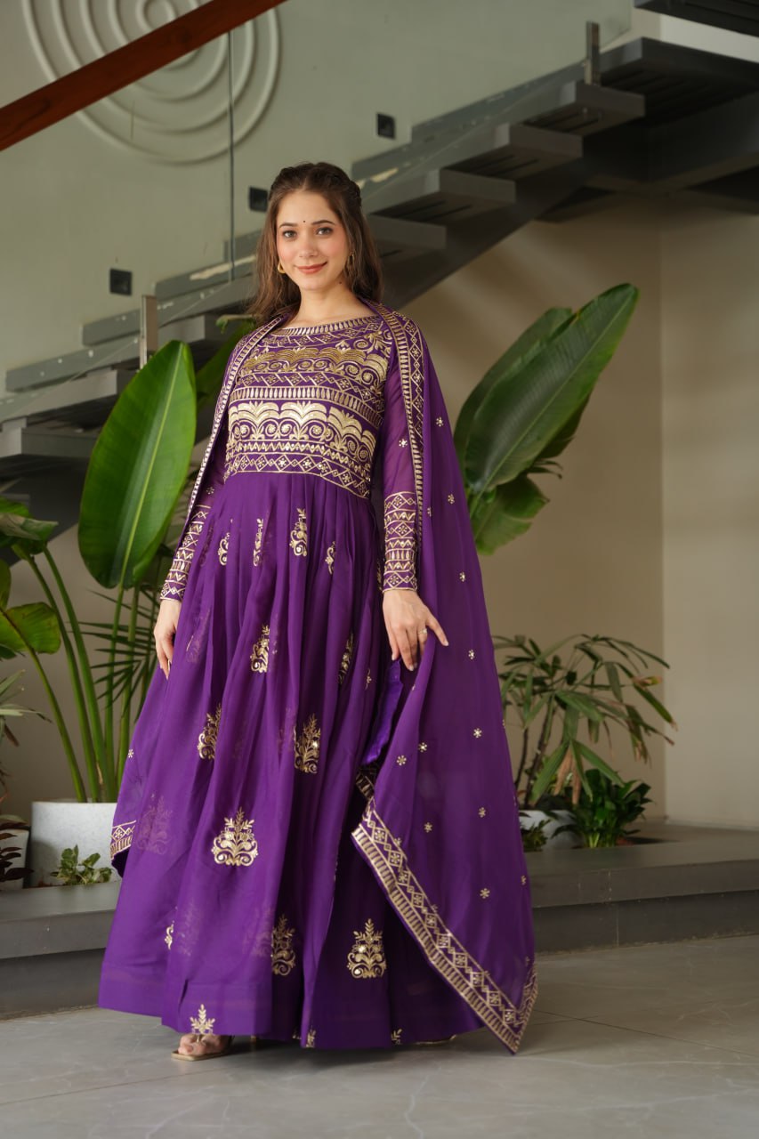 Premium Readymade Gown with Dupatta