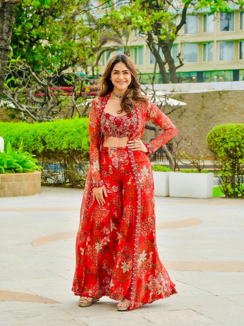 Festive Tibby Silk Sharara Set – Wedding Special