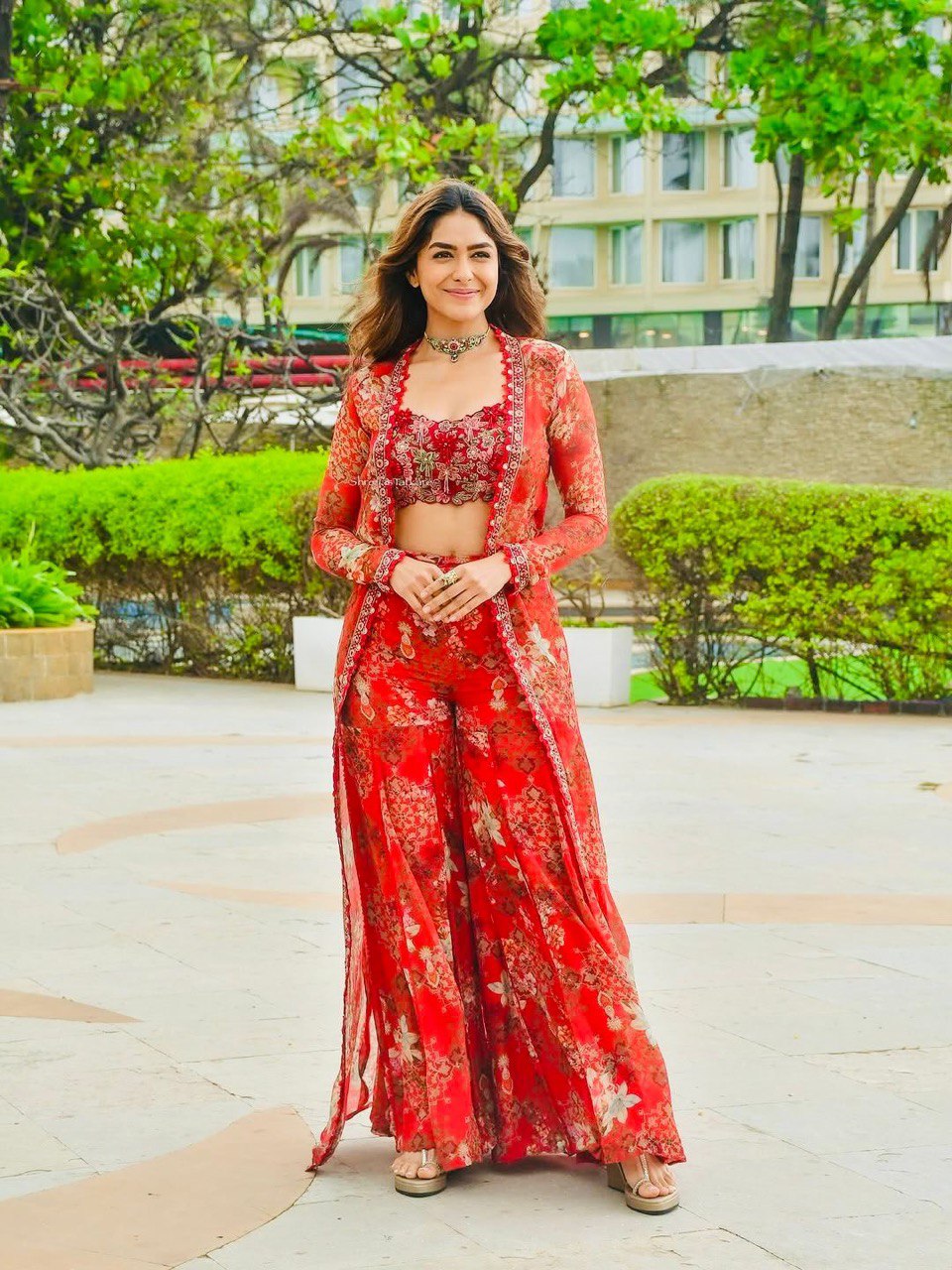 Festive Tibby Silk Sharara Set – Wedding Special