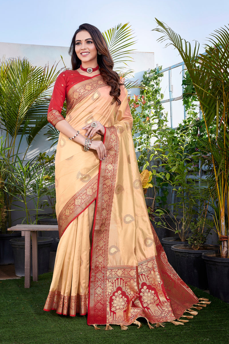 Exquisite Khicha Silk Saree with Pure Zari Weaving