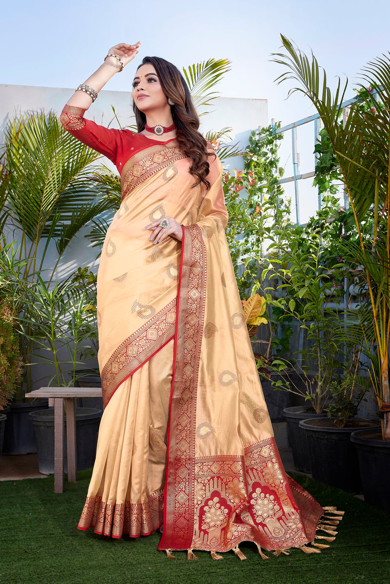 Exquisite Khicha Silk Saree with Pure Zari Weaving