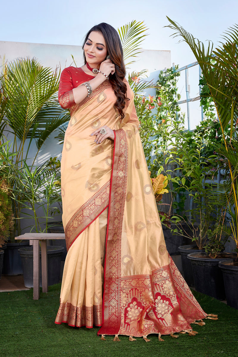 Exquisite Khicha Silk Saree with Pure Zari Weaving