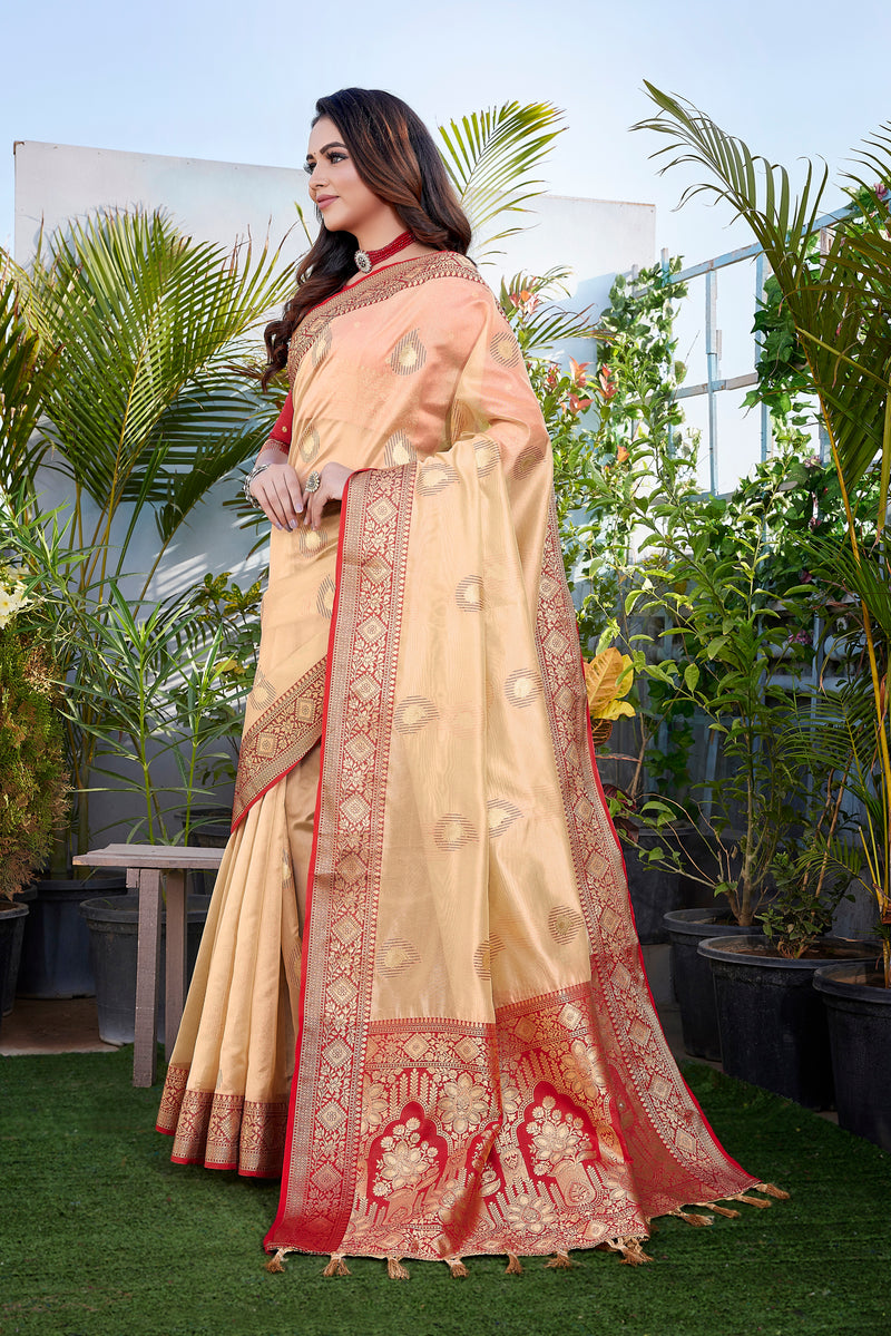 Exquisite Khicha Silk Saree with Pure Zari Weaving