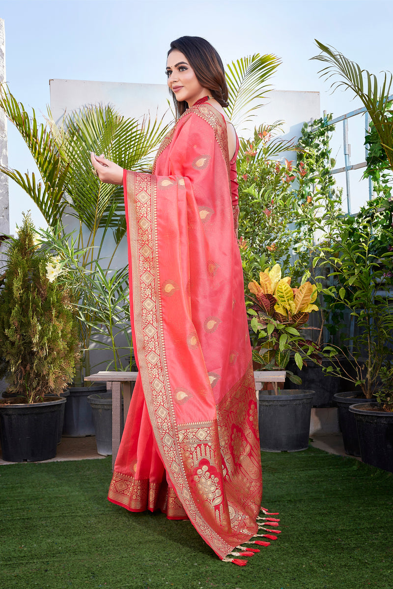 Exquisite Khicha Silk Saree with Pure Zari Weaving