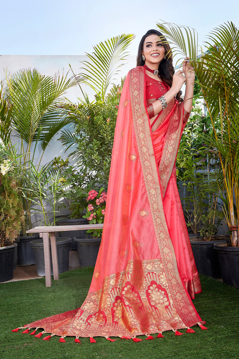 Exquisite Khicha Silk Saree with Pure Zari Weaving