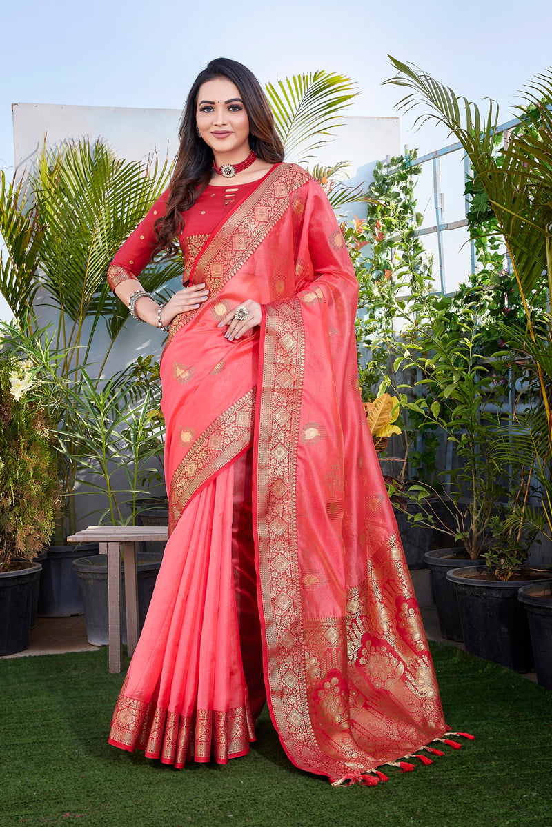 Exquisite Khicha Silk Saree with Pure Zari Weaving