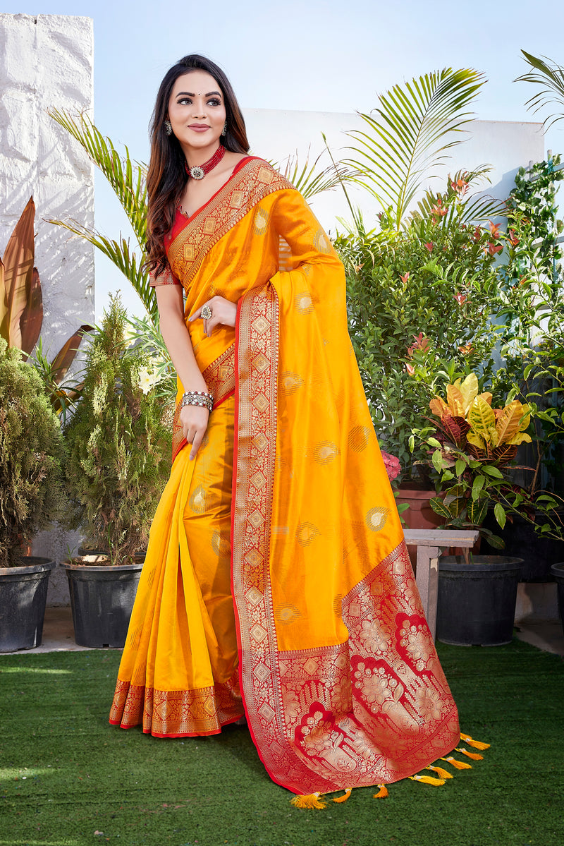 Exquisite Khicha Silk Saree with Pure Zari Weaving