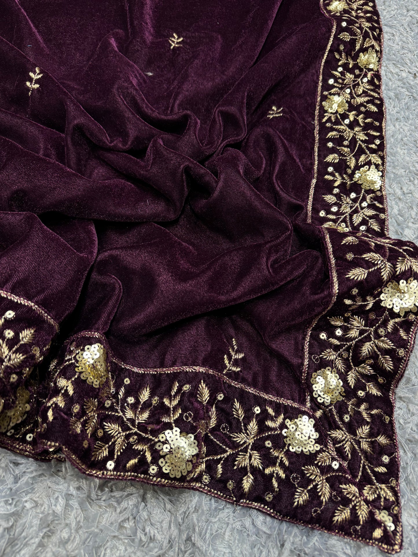 Designer Saree – Luxurious Pure Viscous Velvet