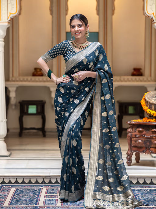 BANARASI SOFT LICHI SILK CLOTH SAREE