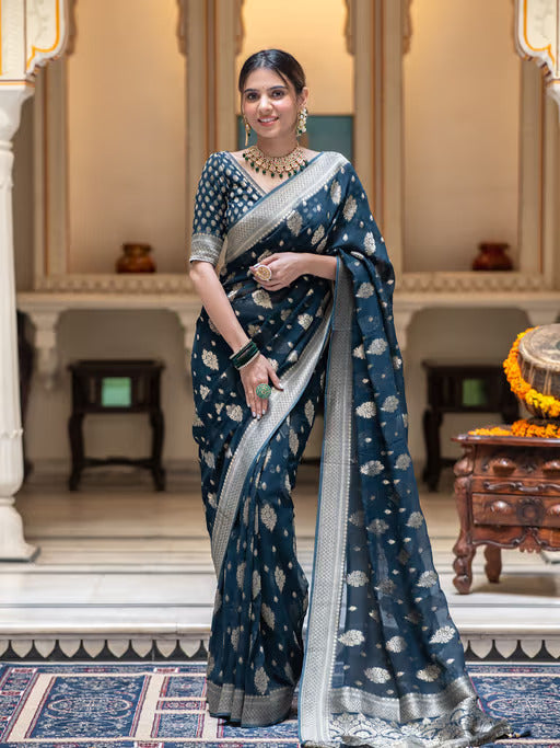 BANARASI SOFT LICHI SILK CLOTH SAREE