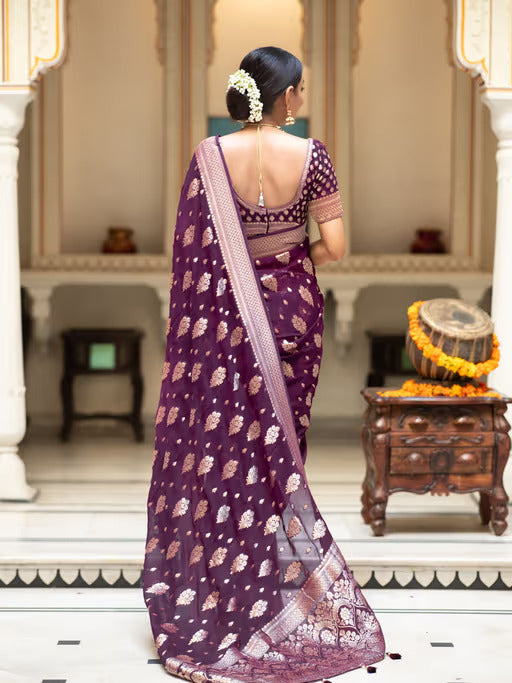 BANARASI SOFT LICHI SILK CLOTH SAREE