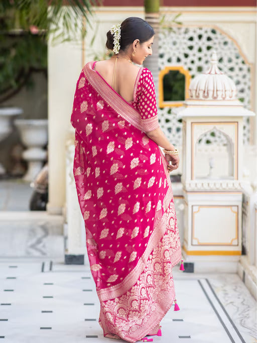 BANARASI SOFT LICHI SILK CLOTH SAREE