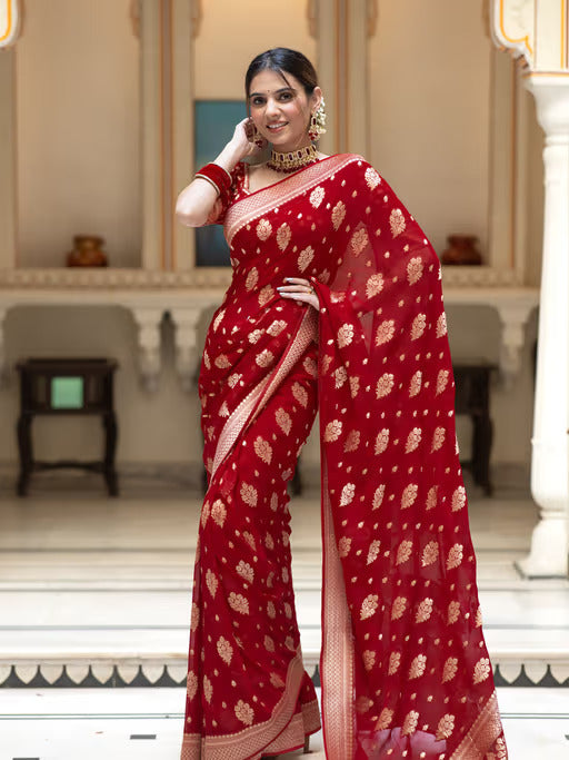 BANARASI SOFT LICHI SILK CLOTH SAREE