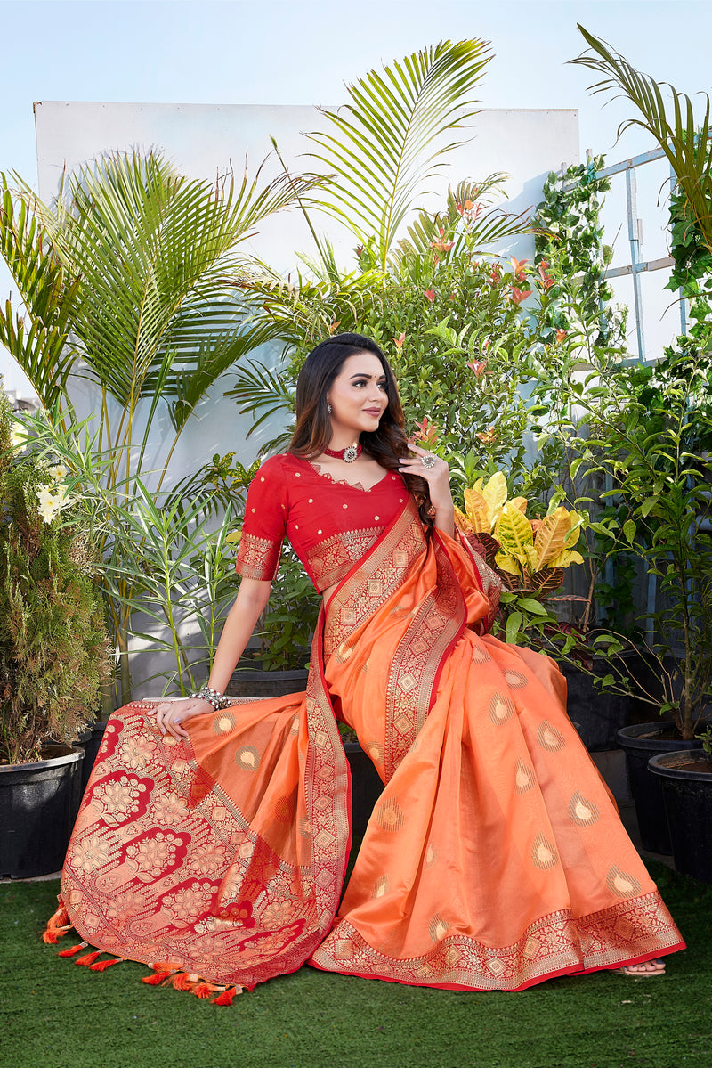 Exquisite Khicha Silk Saree with Pure Zari Weaving