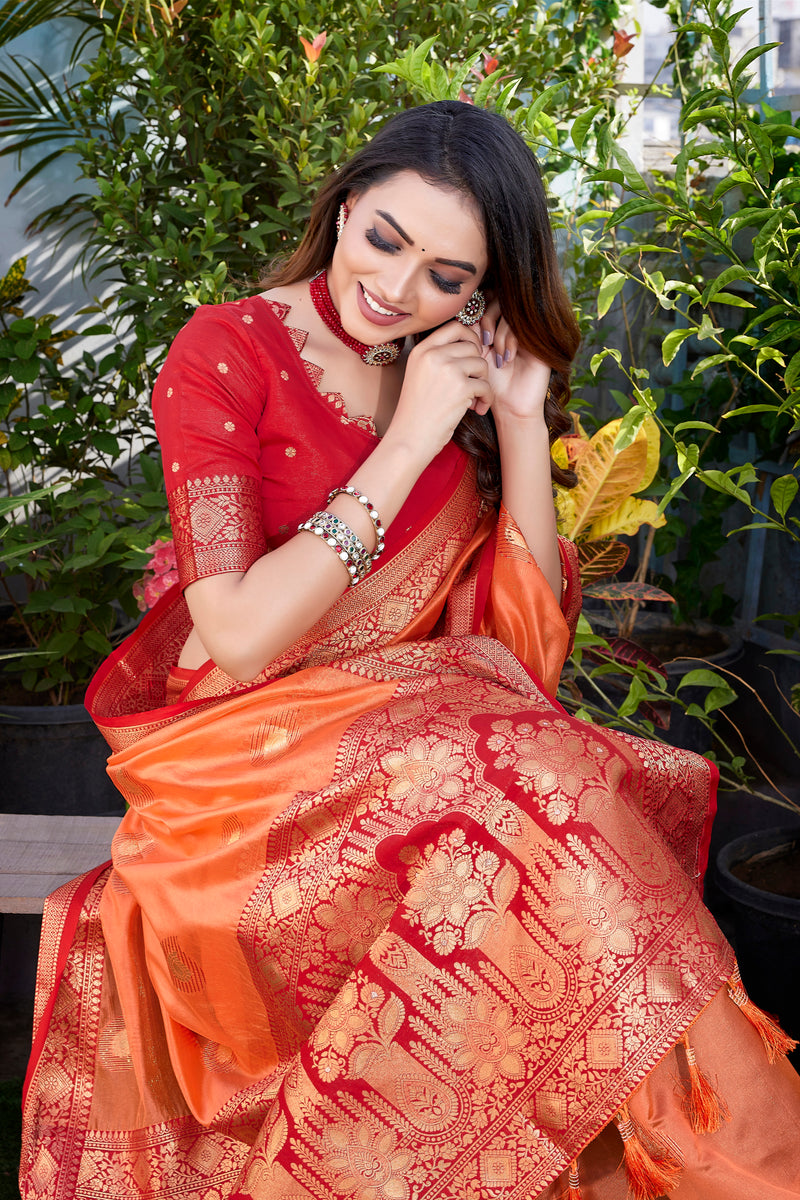 Exquisite Khicha Silk Saree with Pure Zari Weaving