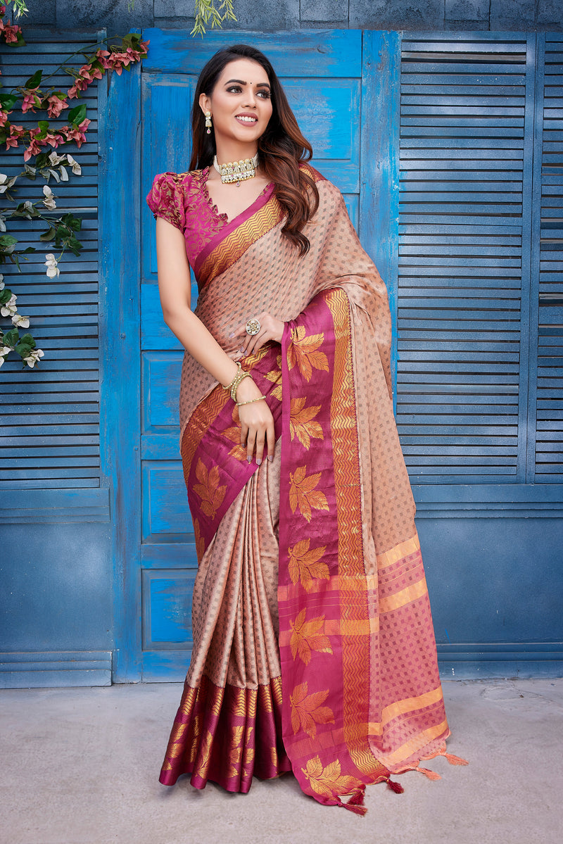 Exclusive Jacquard Weaving Work - Aura Silk