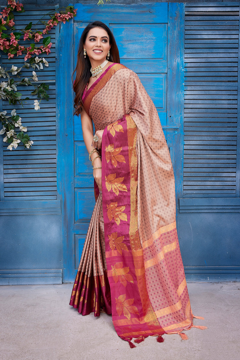 Exclusive Jacquard Weaving Work - Aura Silk