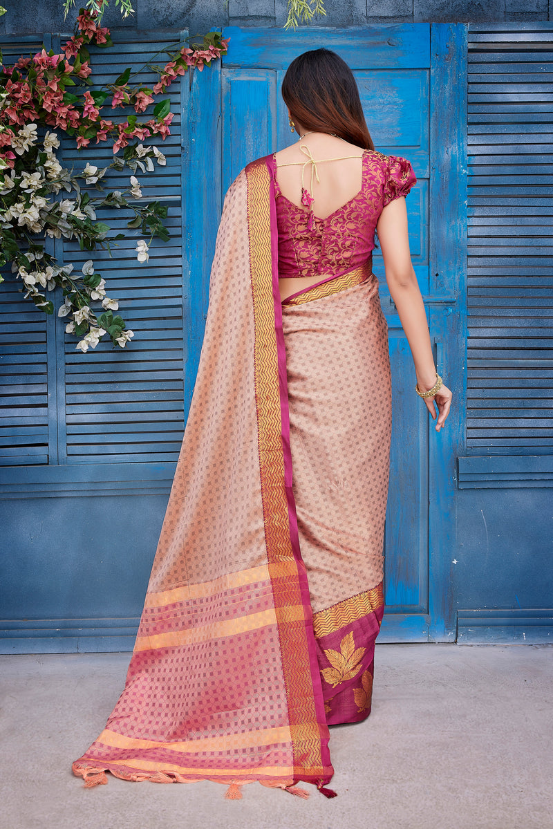 Exclusive Jacquard Weaving Work - Aura Silk