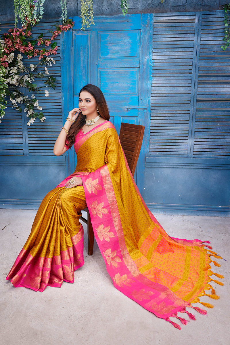 Exclusive Jacquard Weaving Work - Aura Silk