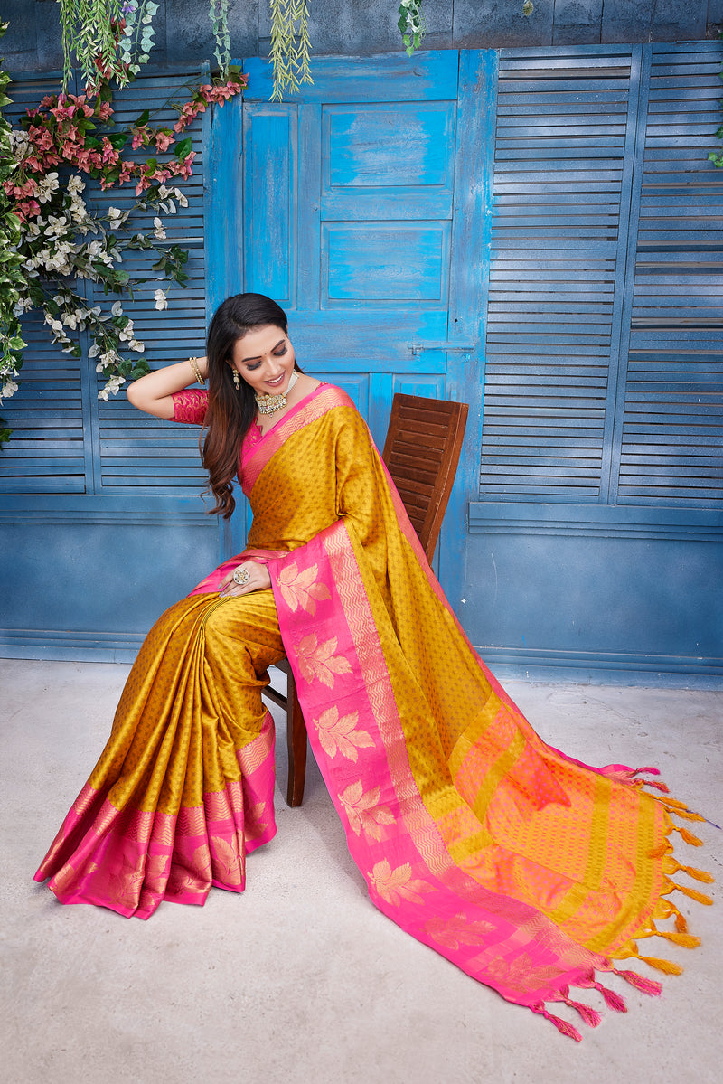 Exclusive Jacquard Weaving Work - Aura Silk