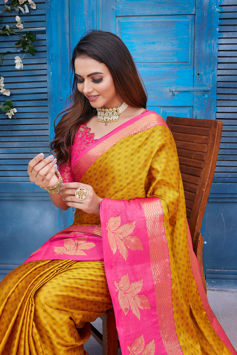 Exclusive Jacquard Weaving Work - Aura Silk