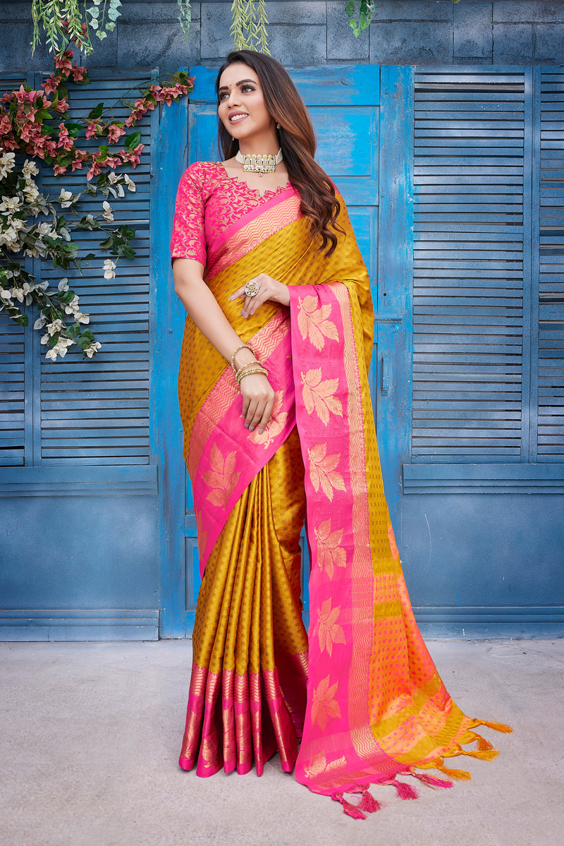 Exclusive Jacquard Weaving Work - Aura Silk