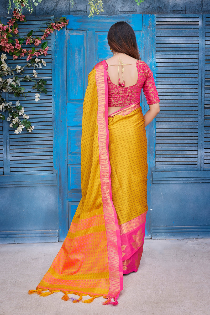 Exclusive Jacquard Weaving Work - Aura Silk