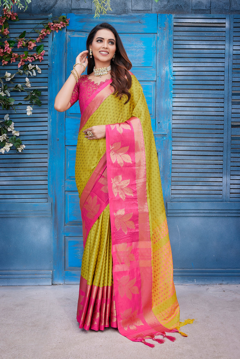 Exclusive Jacquard Weaving Work - Aura Silk