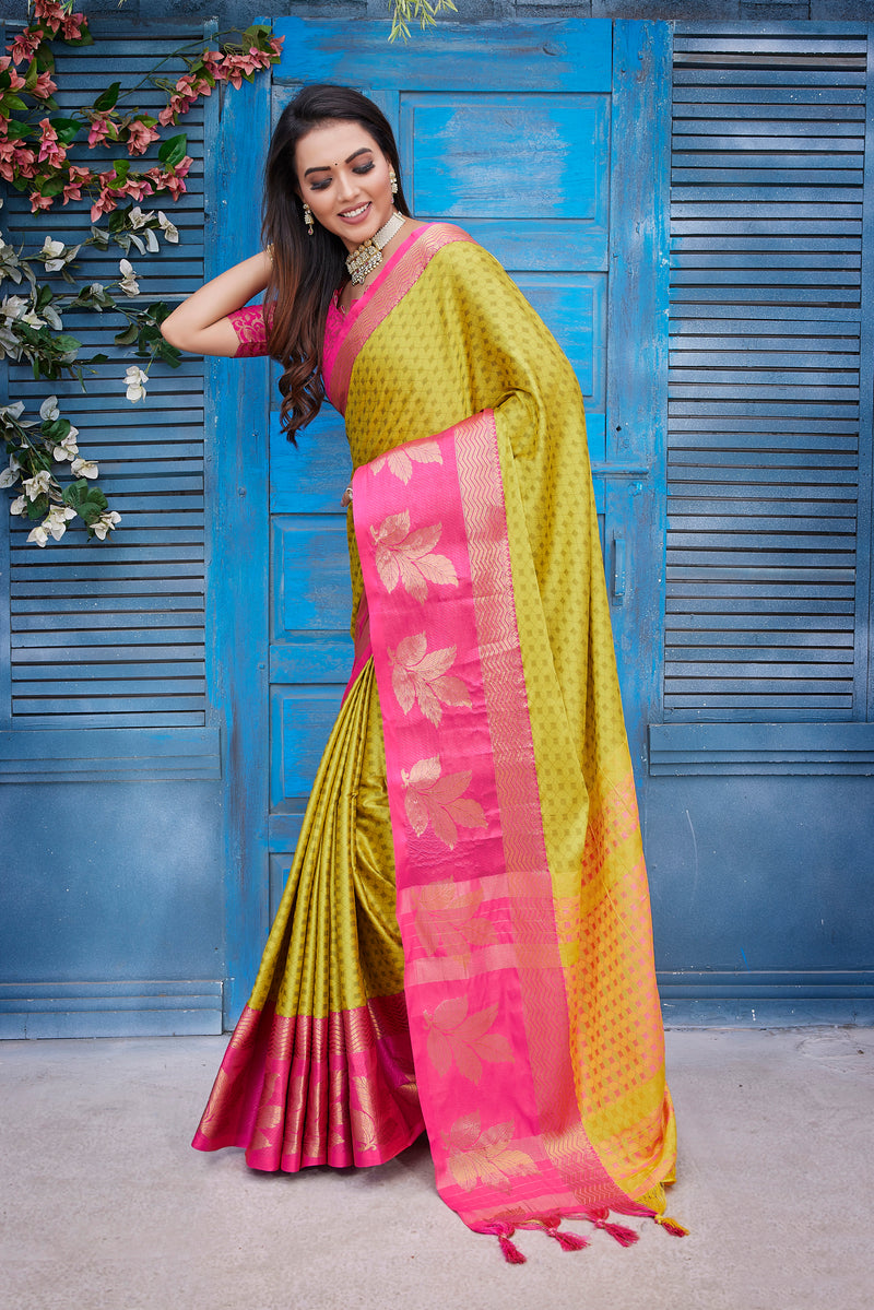 Exclusive Jacquard Weaving Work - Aura Silk