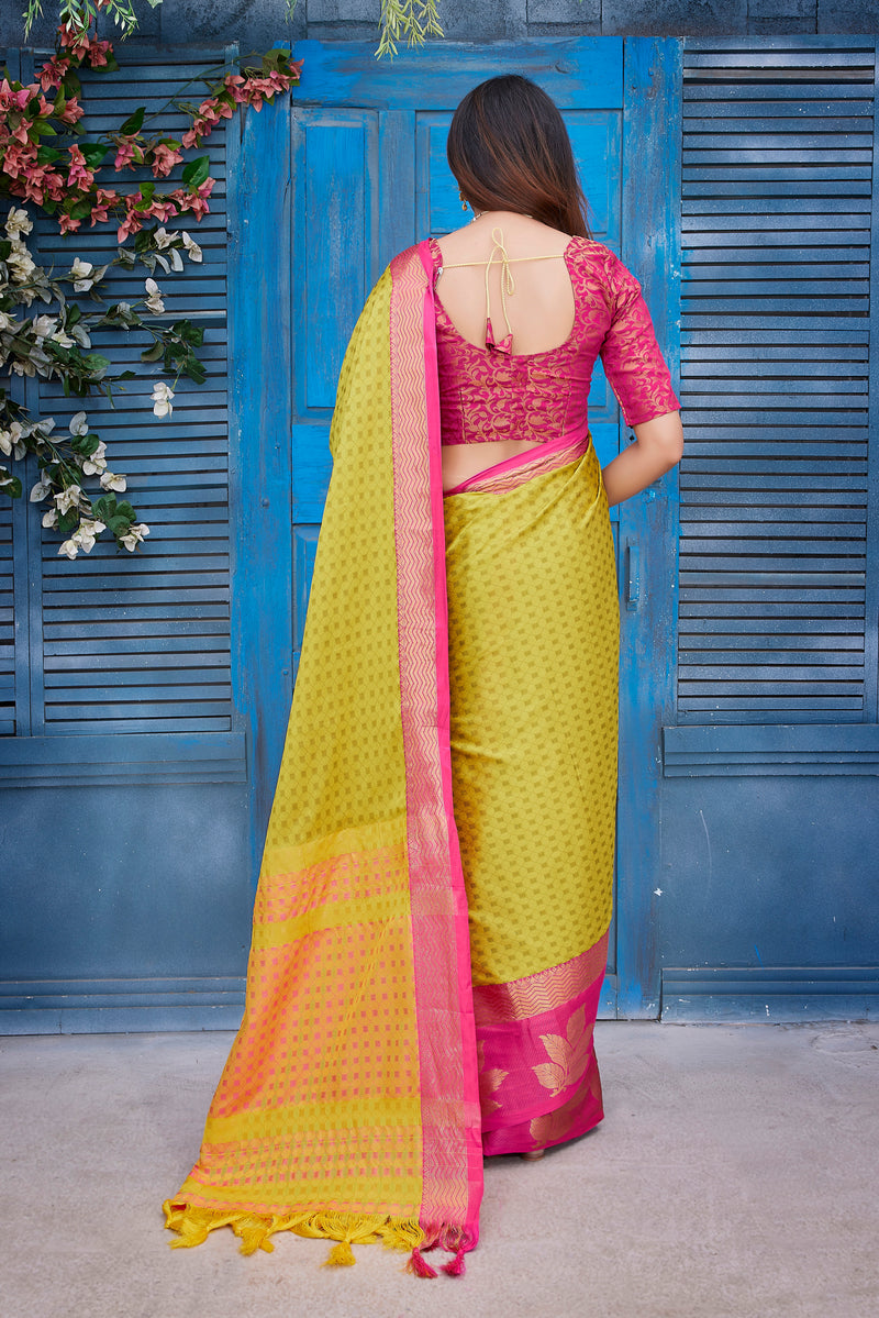 Exclusive Jacquard Weaving Work - Aura Silk