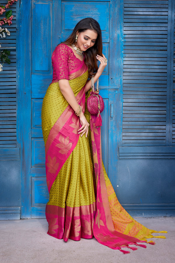 Exclusive Jacquard Weaving Work - Aura Silk