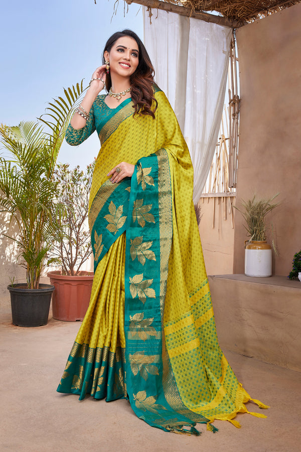 Exclusive Jacquard Weaving Work - Aura Silk