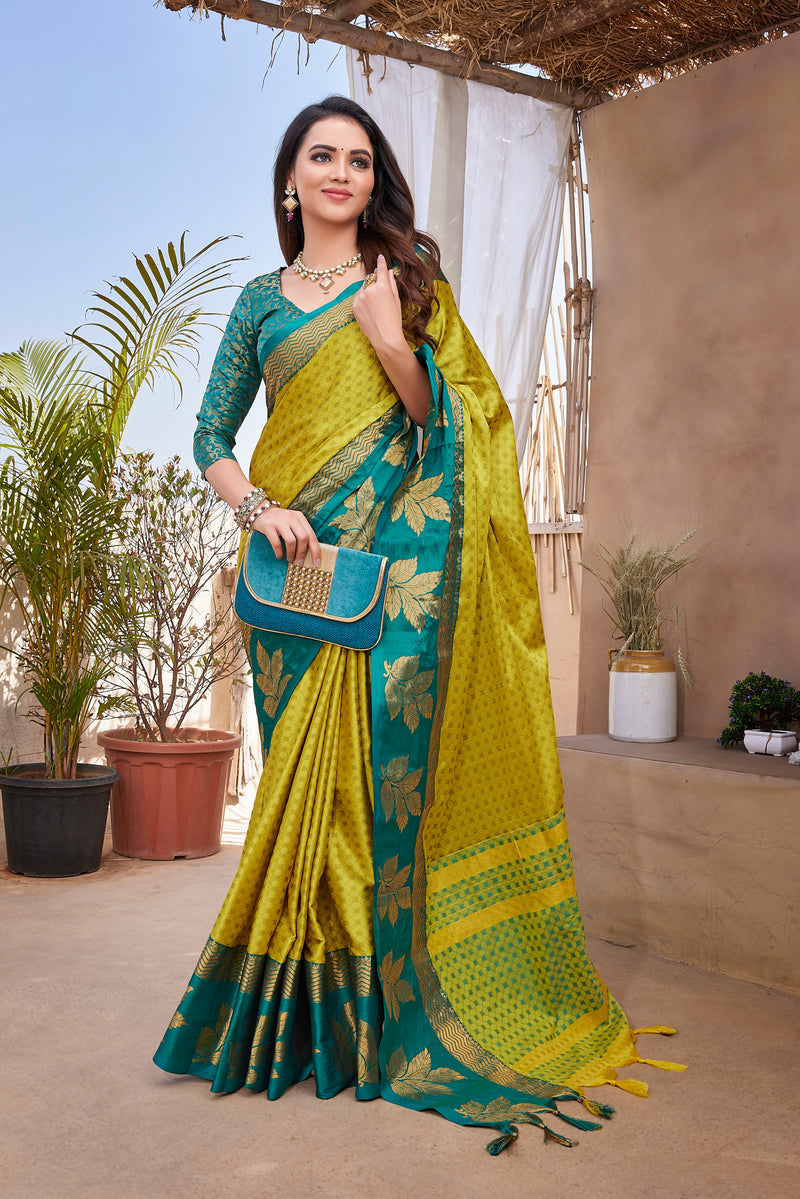 Exclusive Jacquard Weaving Work - Aura Silk