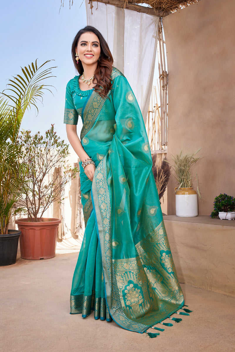 Exquisite Khicha Silk Saree with Pure Zari Weaving