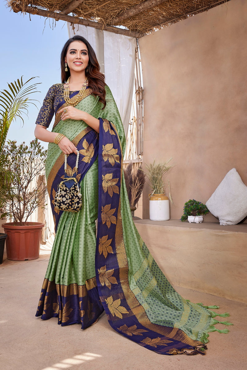 Exclusive Jacquard Weaving Work - Aura Silk